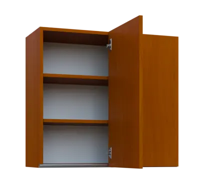 MHHR - 8 horní skříňka, 1-dveřová, rohová, pravá, 730x800x300, třešeň šumavská